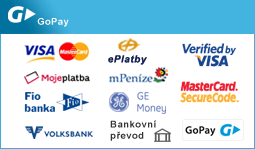 způsoby platby s Gopay (Visa, ePlatby, Mojeplatbam Peníze, Fio banka, Ge Money, Volksbank, bankovní převod)