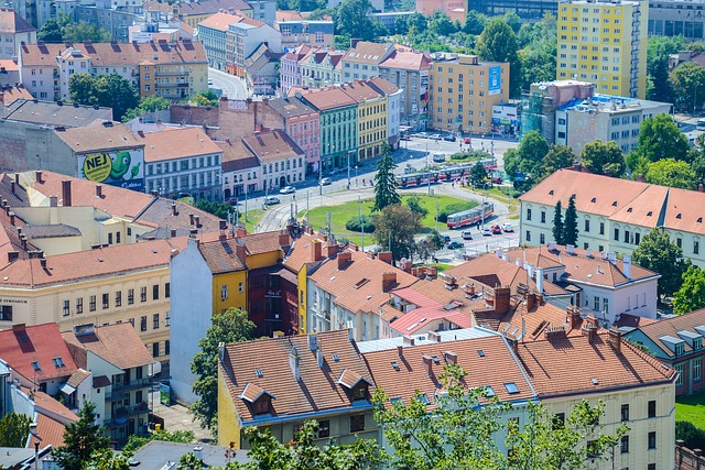 Pohled na Mendlovo náměstí v Brně